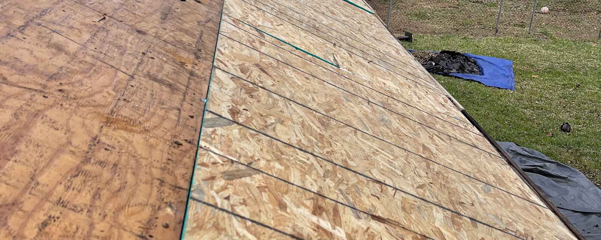 plywood used for roofing