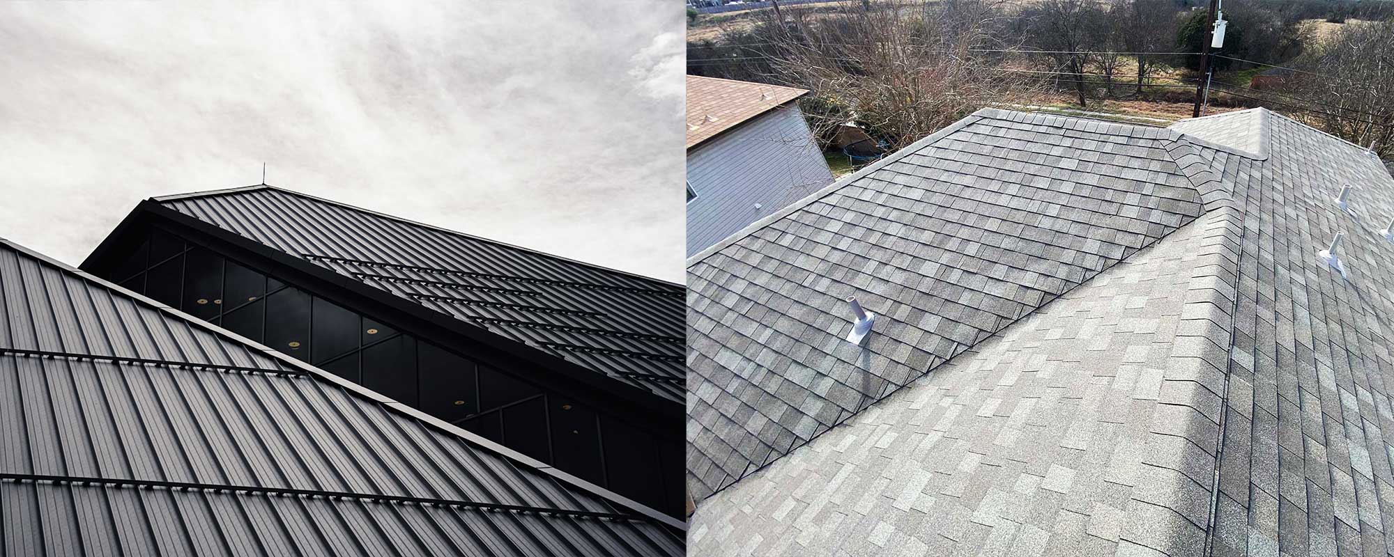metal vs shingle roofing comparison